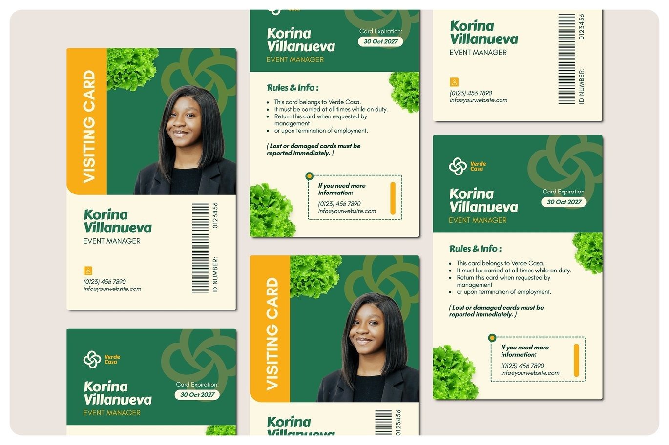 Restaurant Visiting Card