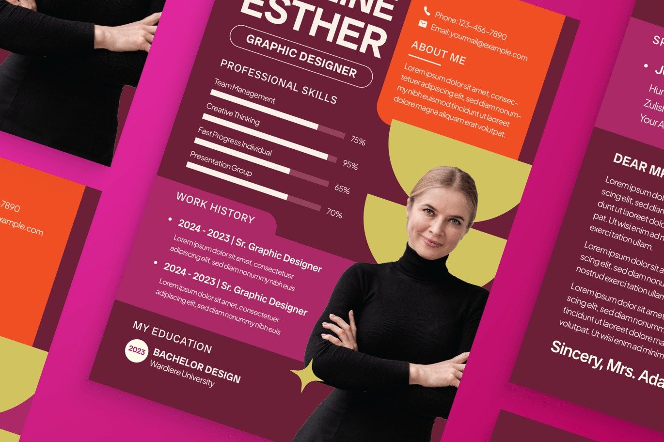 Vibrant Creative CV Resume - Image 2